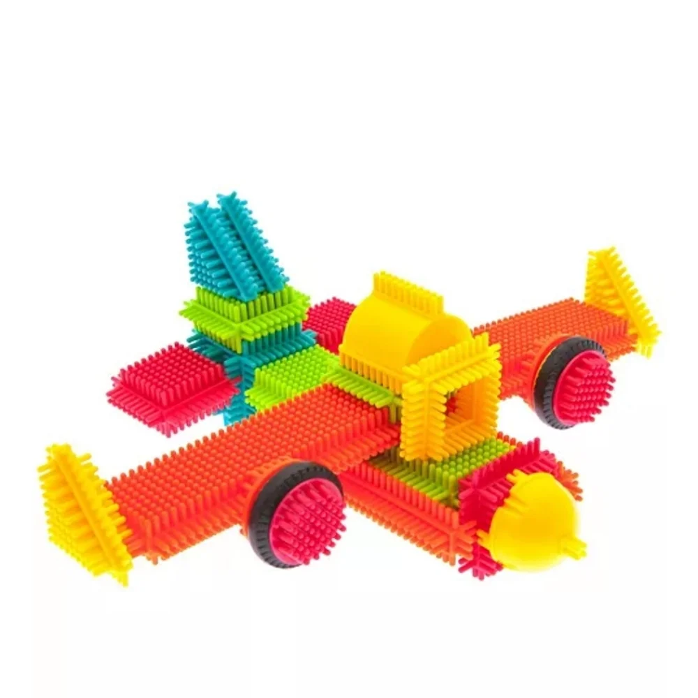 PicassoTilesBristle Shape 3D Building Y2KBlocks Tiles Construction Toy Set 120Pc